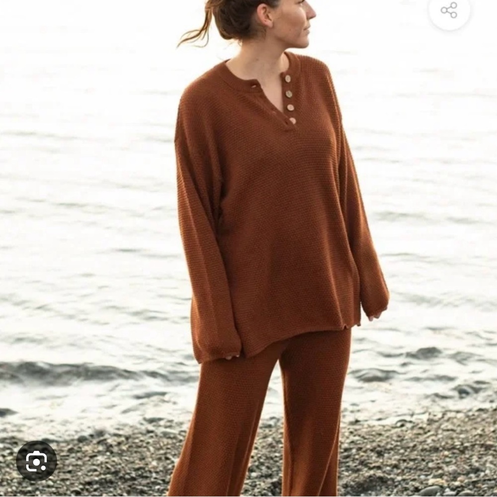 Cozy Black Knit Lounge Set